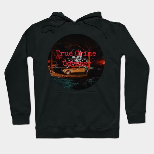 True Crime Odyssey Podcast - Crime Scene Logo Hoodie by Paranormal World Productions Studio